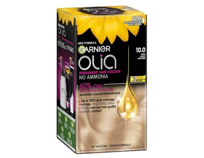 Garnier, Permanent Hair Colour, Ammonia Free and Nourishing, Olia, 10.0 Very Light Blonde