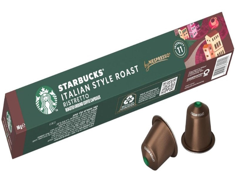 Starbucks by Nespresso Italian-Style Roast Coffee Pods 10 Capsules - 3 Pack