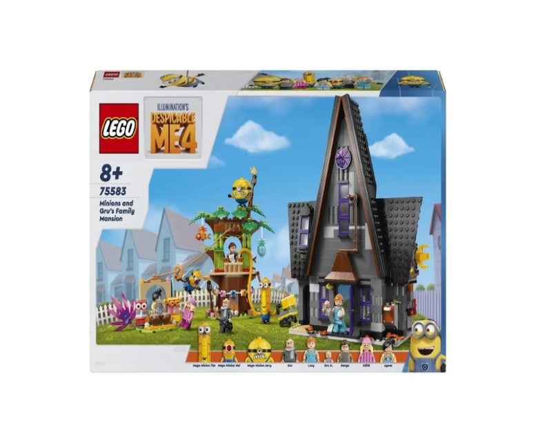 LEGO Despicable Me 4 Minions and Gru's Family Mansion 75583