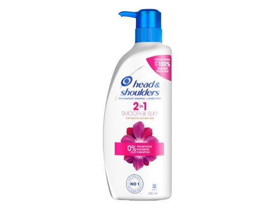 Head and Shoulders Smooth and Silky 2-In-1 Shampoo + Conditioner 750 ml