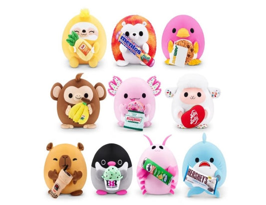 41cm Zuru Snackle Series 2 Plush Toy with Snack - Assorted