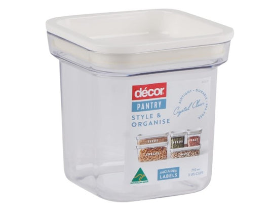 Decor Pantry Style & Organise Square 710 ml Capacity