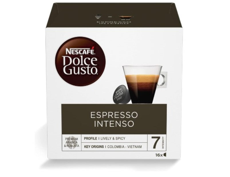 NESCAFÉ Dolce Gusto Espresso Intenso Coffee Capsules Box of 16 Servings