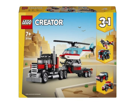 LEGO Creator Flatbed Truck with Helicopter 31146