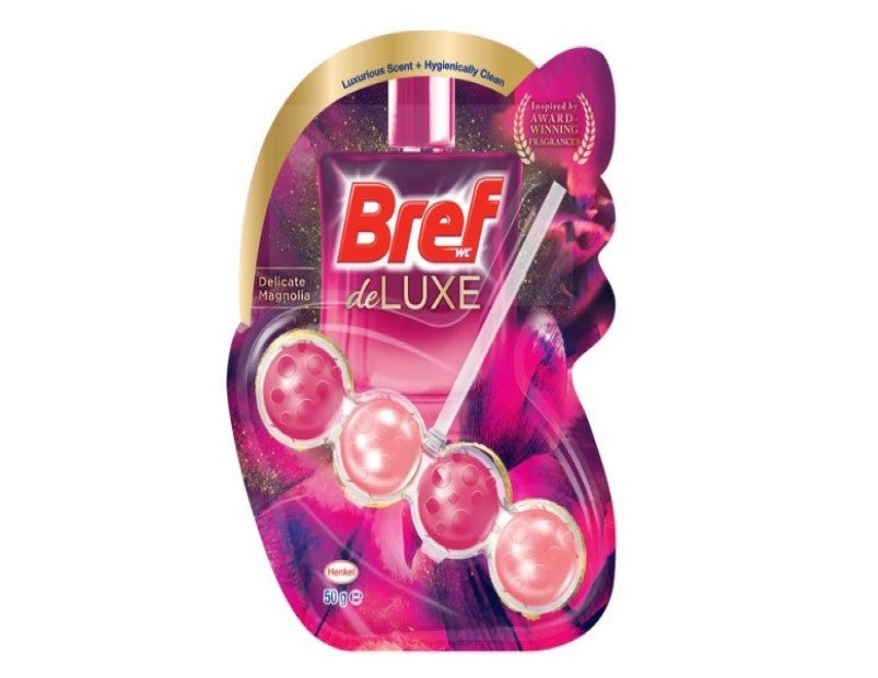 Bref Deluxe Delicate Magnolia Rim Block Toilet Cleaner 50g