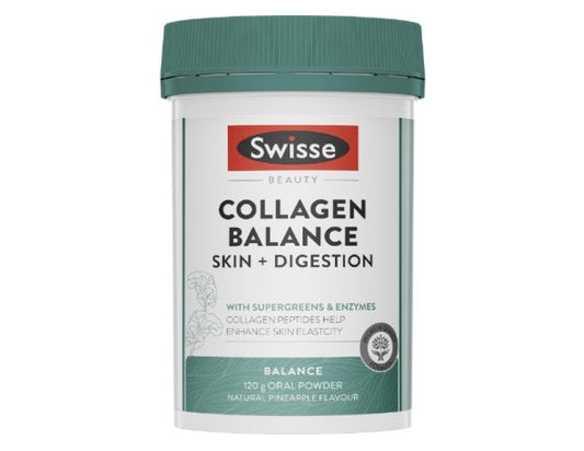 Swisse Beauty Collagen Balance Skin + Digestion Powder - Helps Enhance Skin Elastiity - 120g