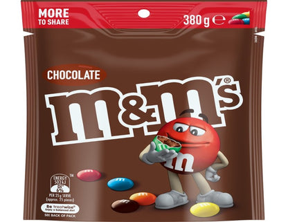 M&M's Milk Chocolate Snack & Share Party Bag 380g - 2 Pack