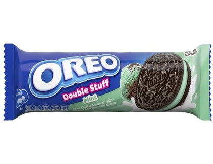 Oreo Double Stuff Choco Mint Cookies Biscuits 131 g