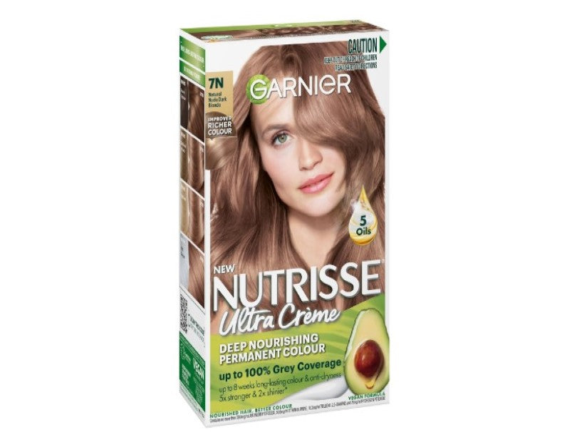 Garnier Nutrisse Permanent Hair Colour 7N Natural Nude Dark Blonde