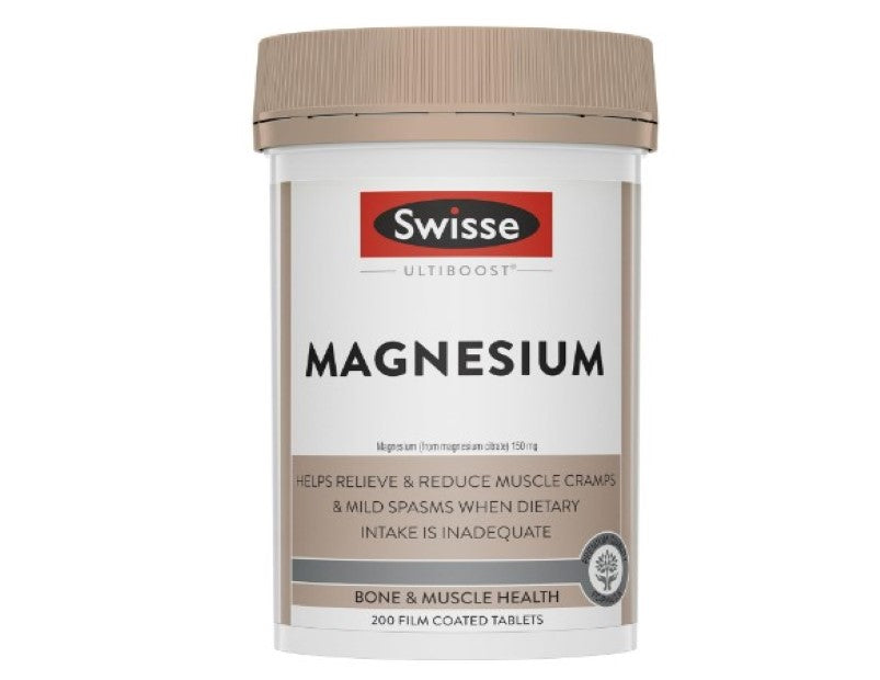 Swisse Ultiboost Magnesium for Bone and Muscle Health 200 Tablets