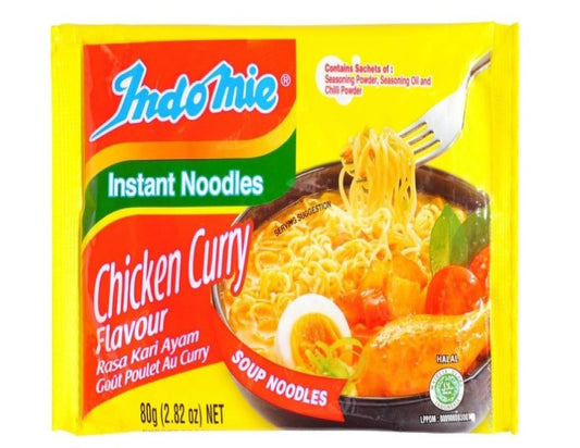 Indomie Chicken Curry Flavour Instant Noodles, Chicken Curry, 80 g