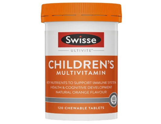 Swisse Ultivite Children's Multivitamin - with B Vitamins, Magnesium, Iron And More to Support General Health - 120 Tablets