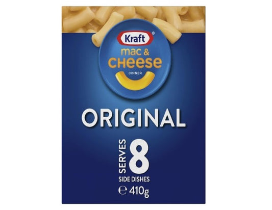 Kraft Mac and Cheese Original Pasta Easy Microwaveable Macaroni Instant Pasta Quick Meal 410g