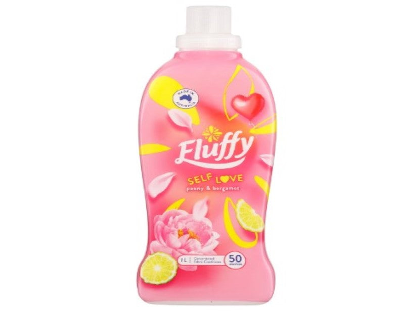 Fluffy Self Love Peony and Bergamot Concentrated Fabric Conditioner 1 Liter