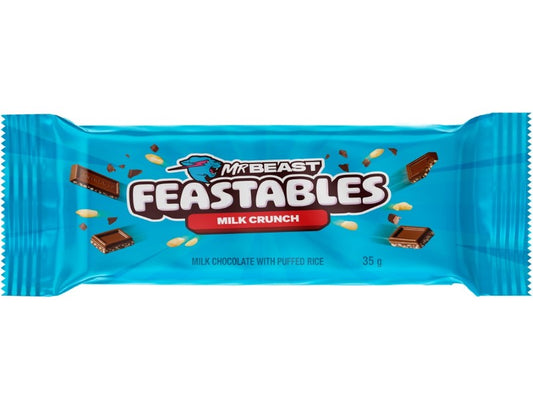 Mr Beast Feastables Milk Chocolate Crunch 35g - 3 Pack