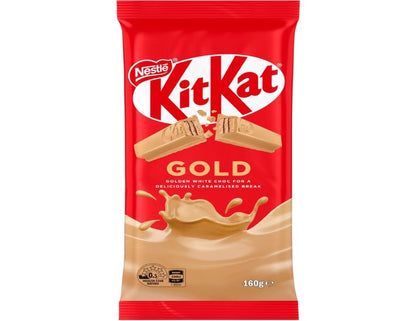 Nestle KitKat Gold Chocolate Block 160g - 2 Pack