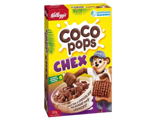 Kellogg's Coco Pops Chex Chocolatey Breakfast Cereal, 500g