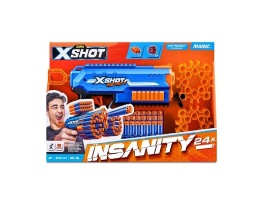 Zuru X-Shot Insanity Manic Blaster 24 Darts