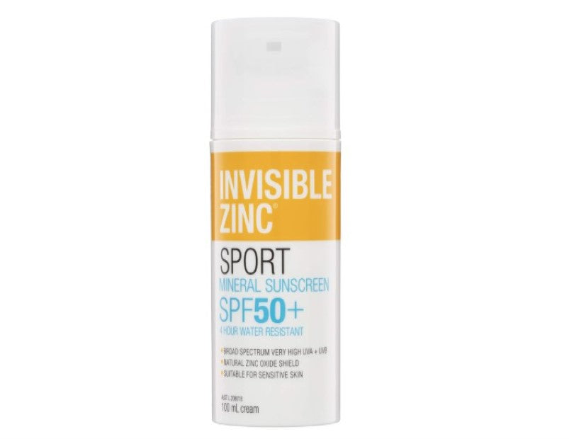 Invisible Zinc SPF50+ 4 Hours Water Resistant Sunscreen, 100ml