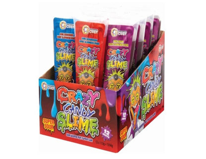 Universal Candy Super Sour Crazy Candy Slime, 12 x 113 Grams