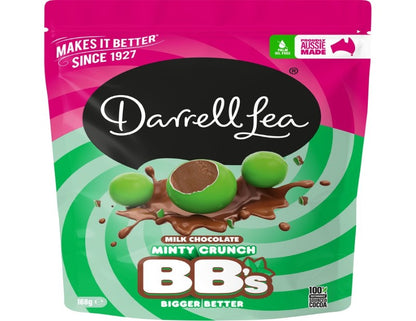 Darrell Lea Minty Crunchy Milk Chocolate Balls 168g - 2 Pack