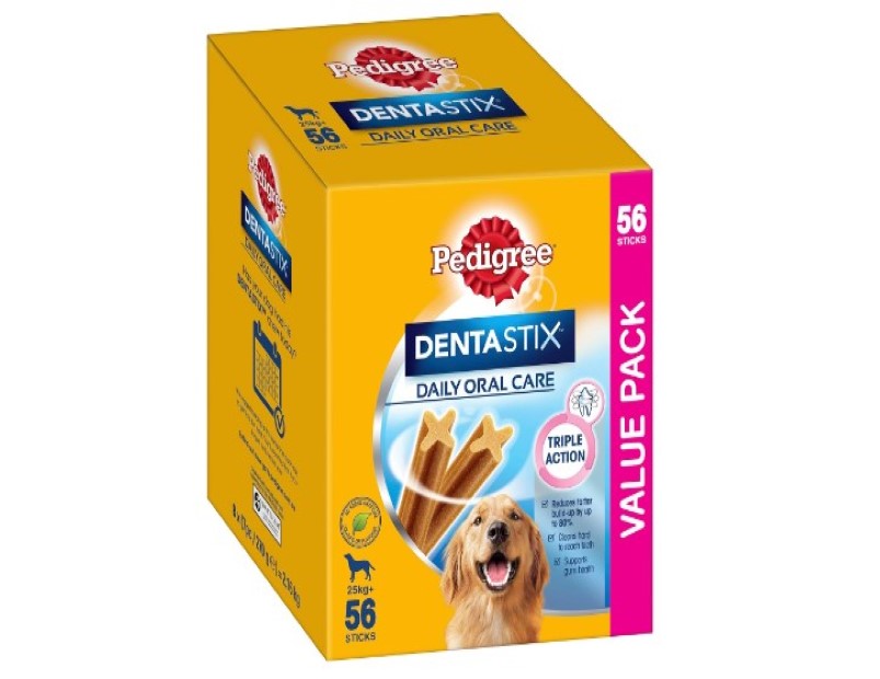 PEDIGREE DentaStix Large Dental Dog Treats Daily Oral Care 56 Sticks Value Pack