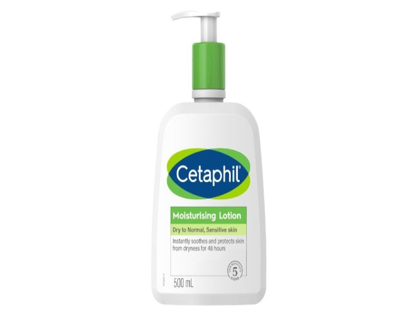 CETAPHIL Moisturising Lotion for Dry to Normal Skin 500ml, 48 Hour Hydration, Fast absorbing,Dermatologist Tested