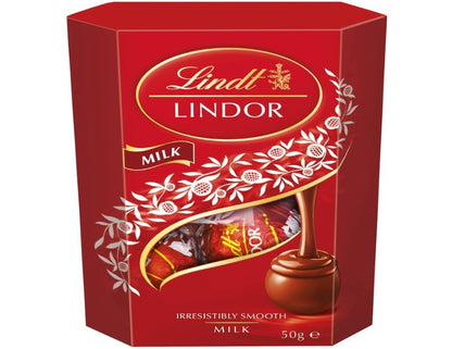 Lindt Lindor Milk Chocolate 50g - 3 Pack