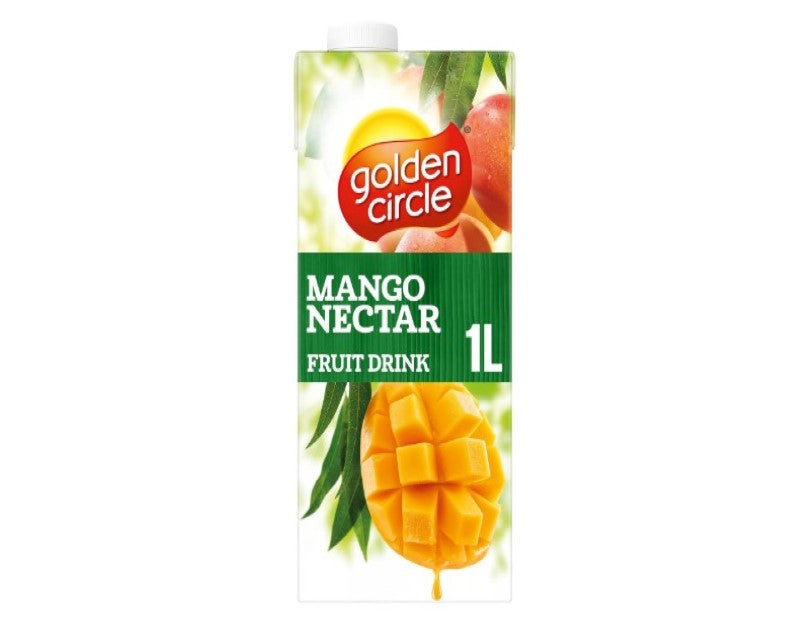 Golden Circle Mango Nectar Fruit Drink Flavoured Tetra Drink Carton No Artificial Colours, Flavours or Preservatives 1L