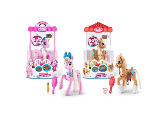 Zuru Pets Alive My Magical Unicorn and Stable Playset