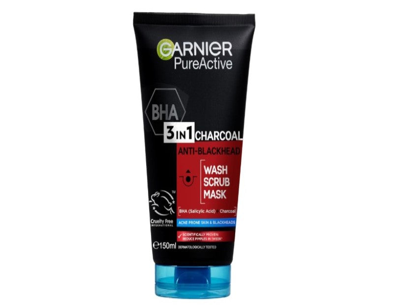 Garnier Pure Active Intensive Charcoal 3-in-1 Wash 150ml