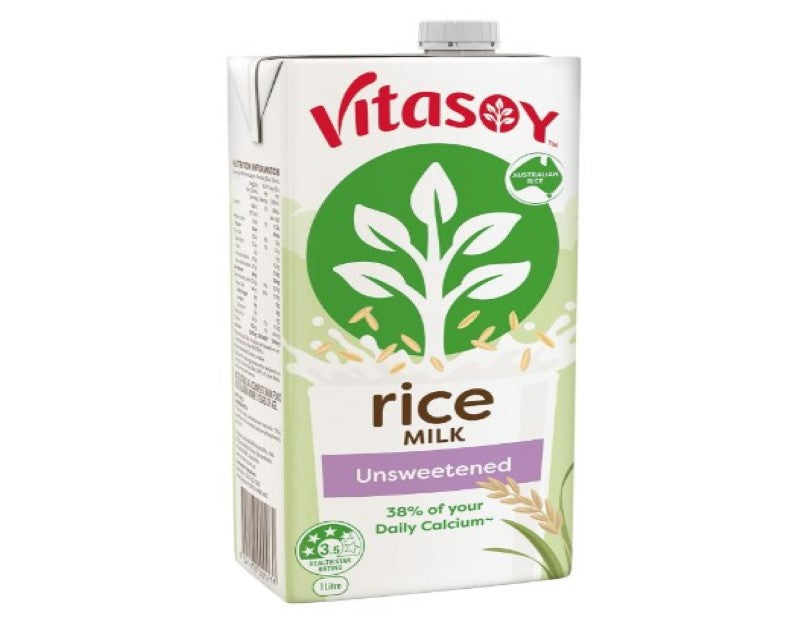 Vitasoy Unsweetened Long Life Rice Milk 1 Litre