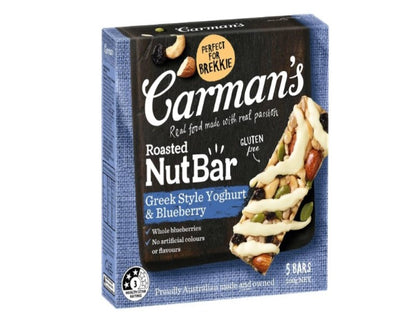 Carman's Nut Bar Greek Style Yoghurt & Blueberry, 5-pack (160g)