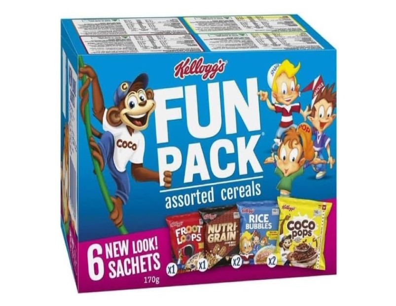 Kellogg's Fun Pack Breakfast Cereals Assorted 6 Pack