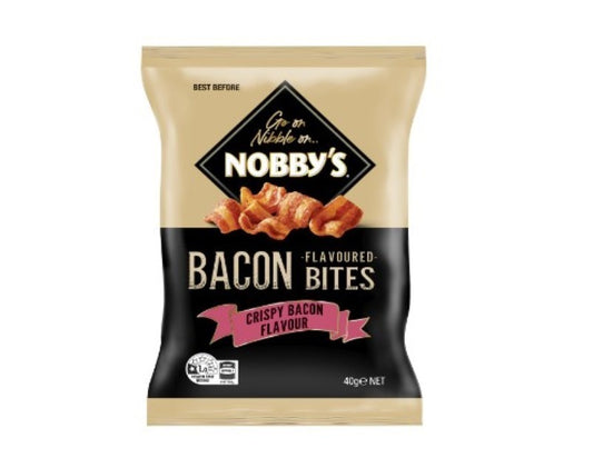 Nobby's Crispy Bacon Bite Snacks 40g - 3 Pack