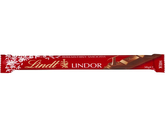 Lindt Lindor Milk Chocolate Bar 38g - 3 Pack