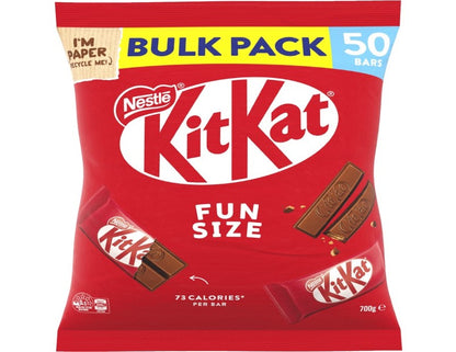 Nestle KitKat Milk Choc Fun Size Bulk Pack 700g