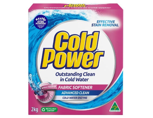 Cold Power 2 in 1 With a Touch of Fabric Softener Powder Laundry Detergent 2Kg