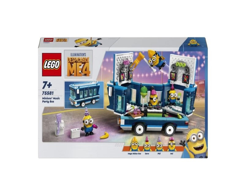 LEGO Despicable Me 4 Minions' Music Party Bus 75581