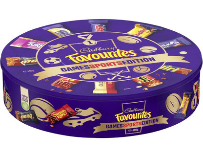 Cadbury Favourites Games Sports Edition Chocolate Gifting Tin 600g