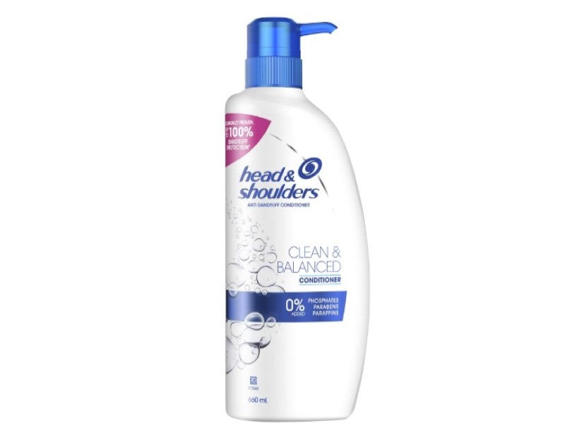 Head & Shoulders Clean and Balanced Anti Dandruff Conditioner For Clean Scalp 660ml