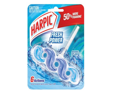 Harpic Fresh Power Toilet Block Cleaner, Marine Splash, 39g