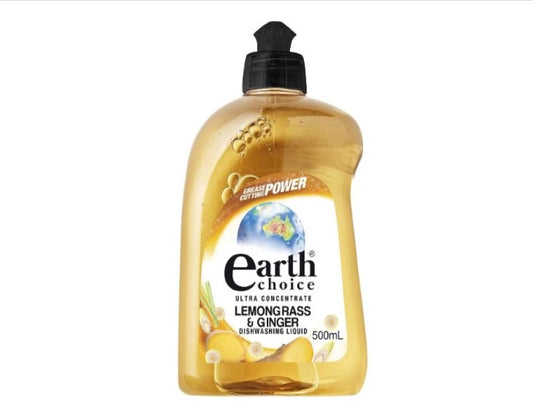 Earth Choice Lemongrass and Ginger Concentrate Dishwashing Liquid 500 ml