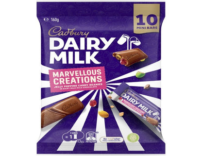 Cadbury Dairy Milk Marvellous Creations Chocolate Sharepack 10 Mini Bar 160g - 2 Pack