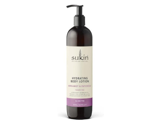 Sukin Hydrating Body Lotion, Bergamot & Patchouli, 500ml