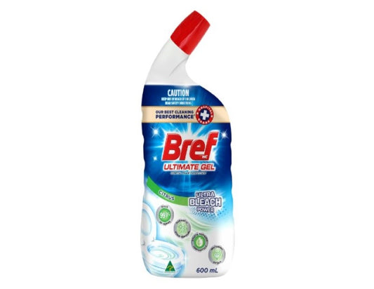 Bref Ultimate Gel Ultra Bleach Power Citrus Toilet Cleaner 600mL