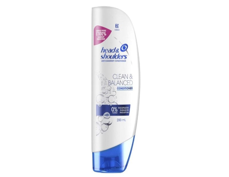 Head & Shoulders Clean and Balanced Anti Dandruff Conditioner, 200ml