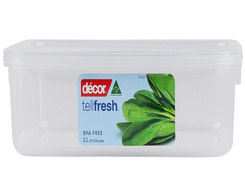 Decor Tellfresh Oblong Food Storer, 2 Litre Capacity, 236 mm