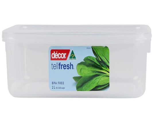 Decor Tellfresh Oblong Food Storer, 2 Litre Capacity, 236 mm