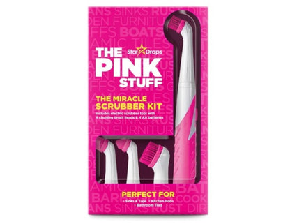 The Pink Stuff Sonic Scrubber Kit for Miracle Cleaning Paste -  - Ideal for Effective Cleaning of Hard to Reach Places